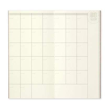 Agenda Mensuel Non Daté Regular Traveler's Company Notebook 017