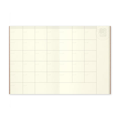 Agenda Mensuel Non Daté Passeport Traveler's Company Notebook 006