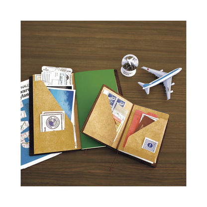 Pochette en Papier Kraft Passeport Traveler's Company Notebook 010