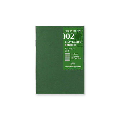 Carnet Quadrillé Passeport Traveler's Company Notebook 002