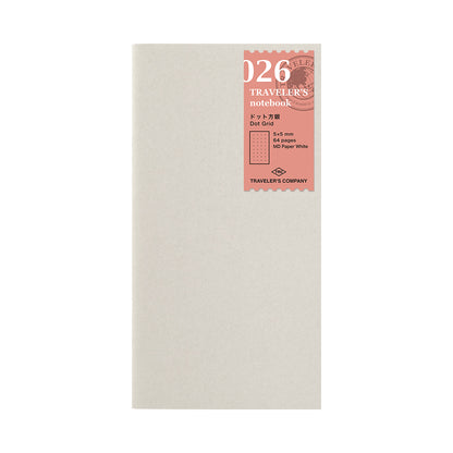 Carnet Pages Pointillées Regular Traverler's Company Notebook 026