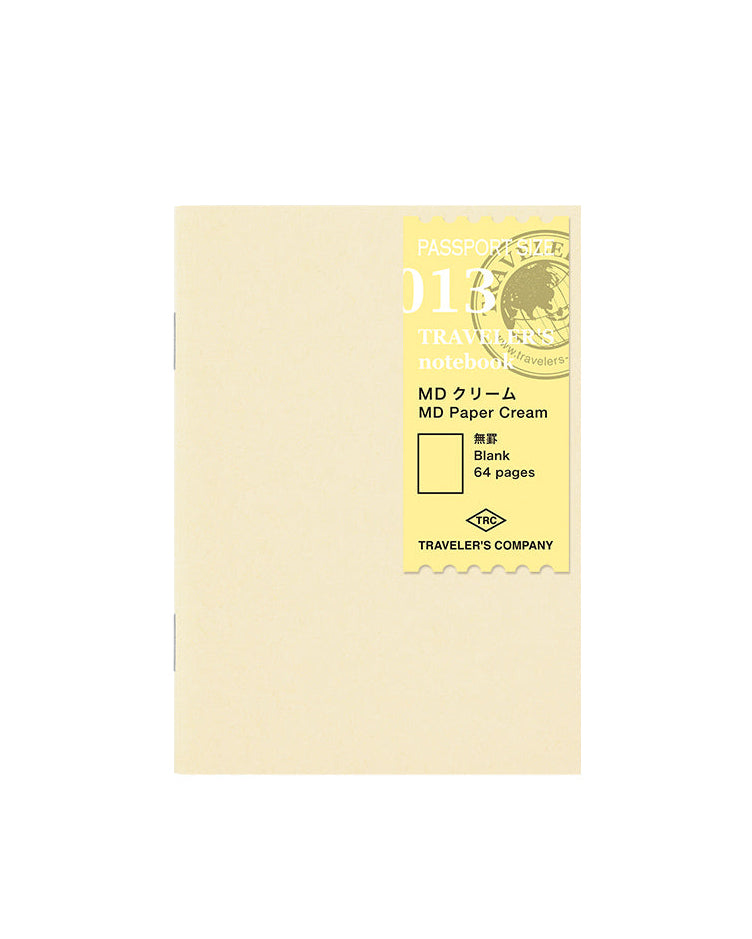 Carnet Papier Crème MD Paper Passeport Traveler's Company Notebook 013