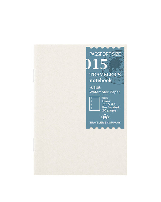 Carnet Papier Aquarelle Passeport Traveler's Company Notebook 015