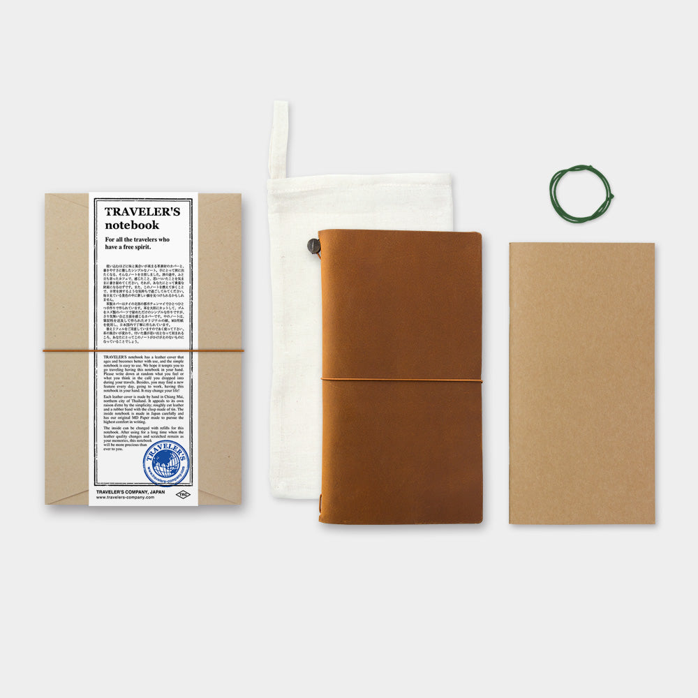 Traveler's Company Notebook Regular Camel - Starter Kit