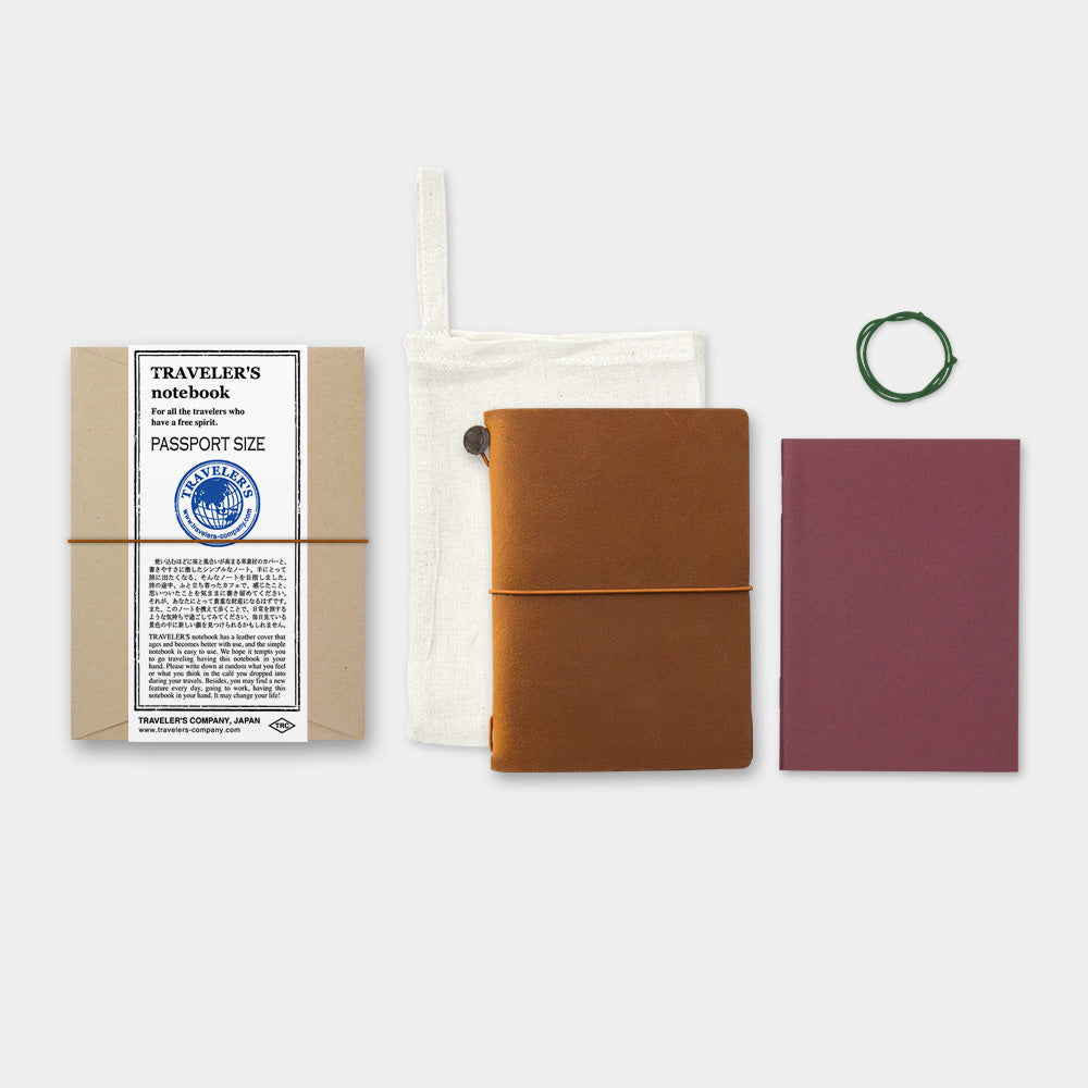 Traveler's Company Notebook Passport Camel - Starter Kit