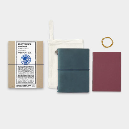 Traveler's Company Notebook Passport Blue - Starter Kit