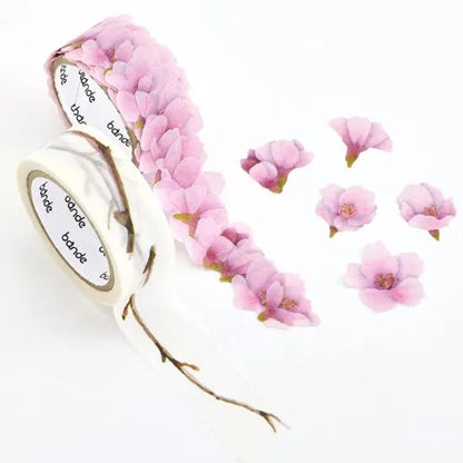 Kawazu Cherry Blossom Washi Tape Stickers (2 rolls)