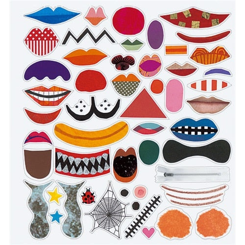 Kokuyo Kids Face Notebook 2 — Livre de Stickers Créatif pour Enfants