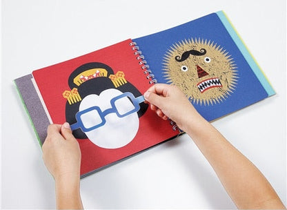 Kokuyo Kids Face Notebook 2 — Livre de Stickers Créatif pour Enfants