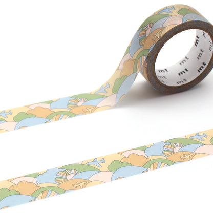 Masking Tape Ellipses Pink and Green Trehari Series