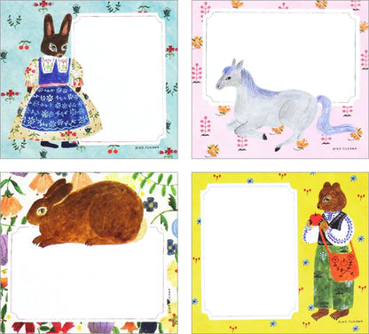 Bloc-notes Des Animaux et Des Fleurs Aiko Fukawa