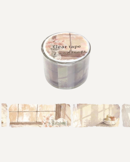 Masking Tape Landscape Peaceful Morning