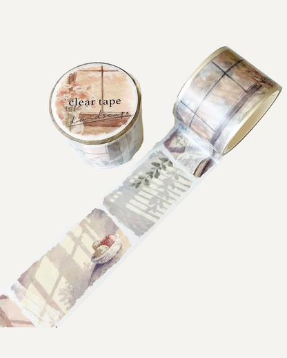 Masking Tape Landscape Peaceful Morning