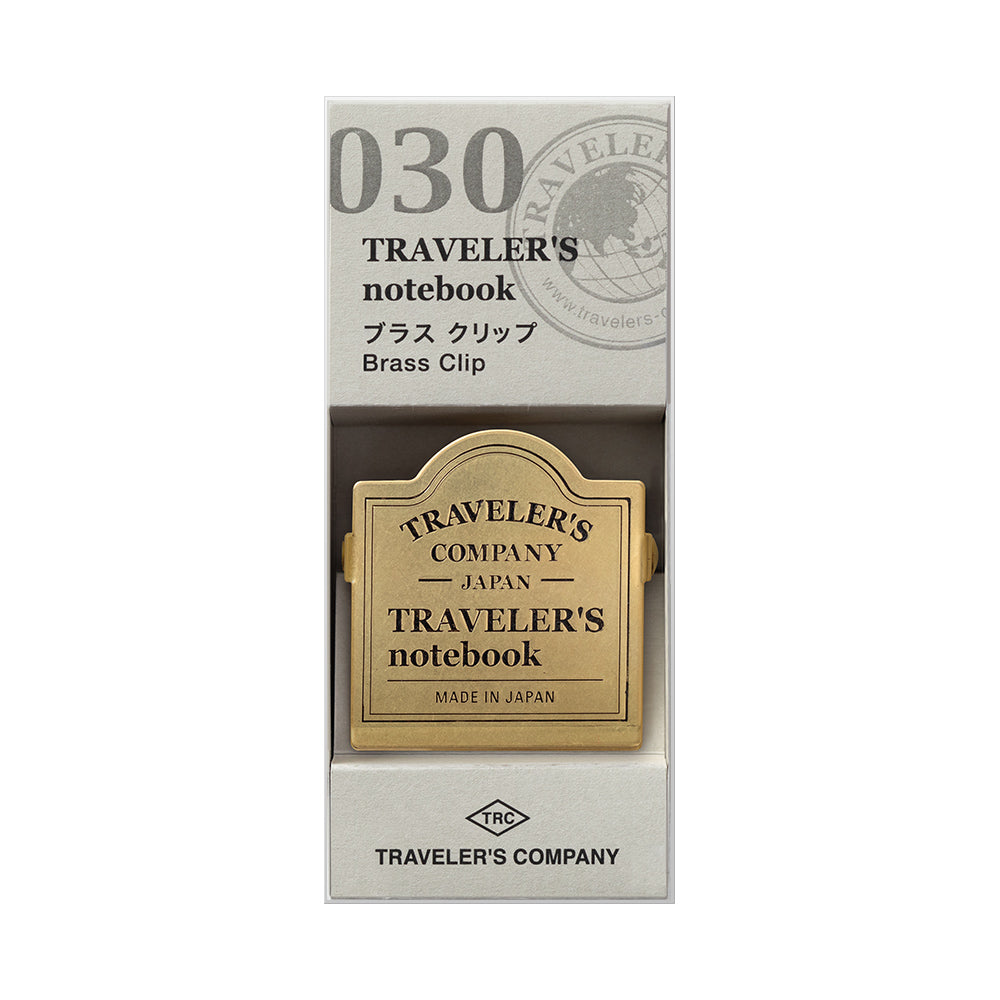 Clip Logo Traveler's en laiton – Traveler’s Company Notebook 030 TRC Brass