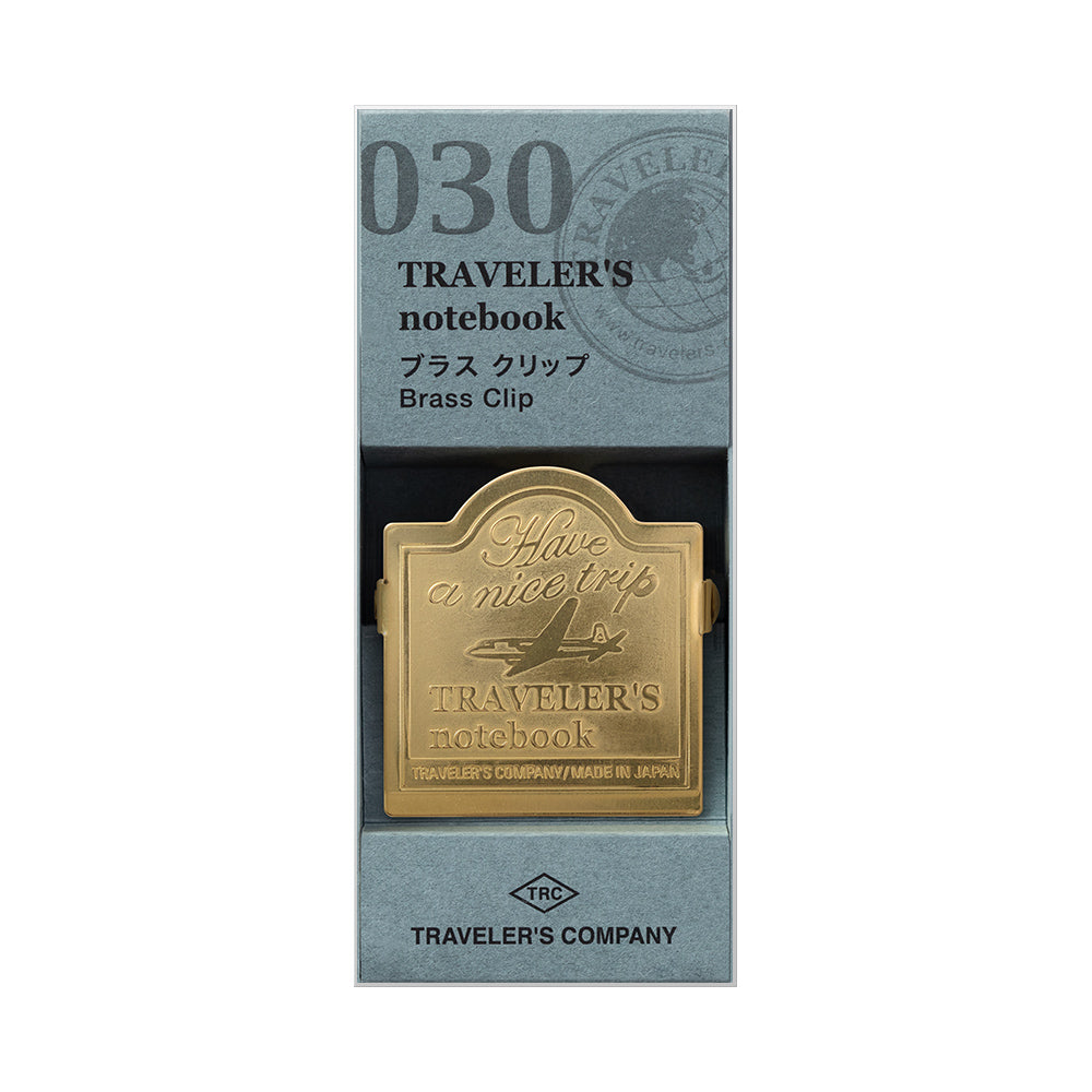 Clip Avion en laiton – Traveler’s Company Notebook 030 TRC Brass
