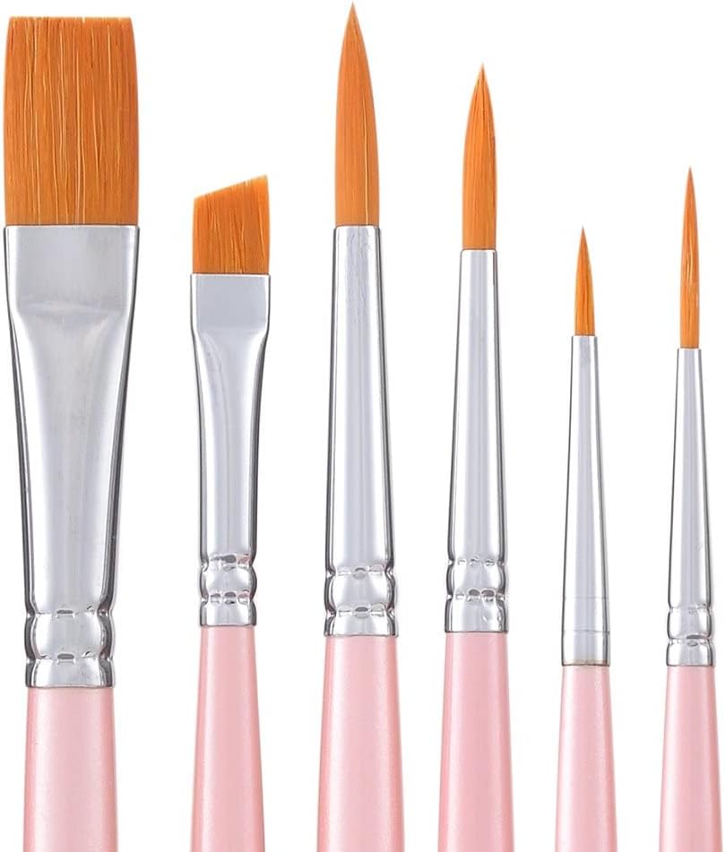 Holbein NA Series Pink Brush Set – 6 Brushes