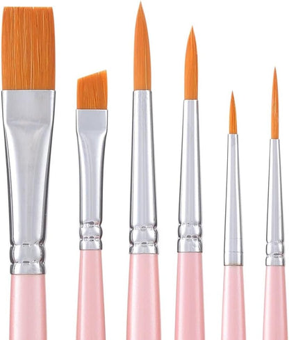 Holbein NA Series Pink Brush Set – 6 Brushes