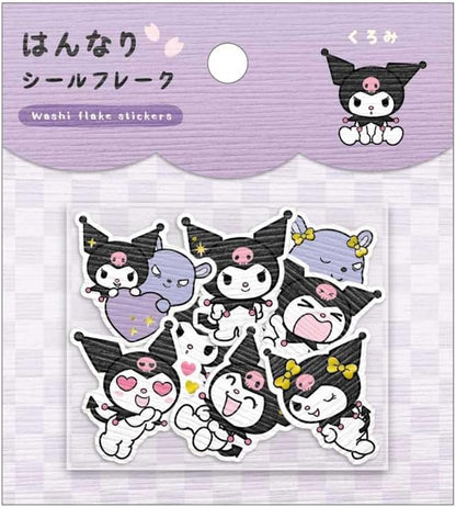 Kuromi Flakes Stickers Washi Paper &amp; Gilding
