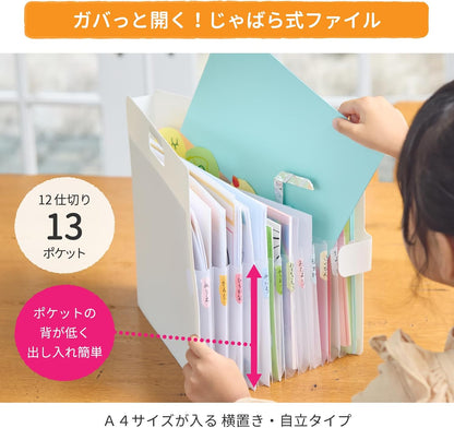 Organiseur Accordéon pour Papeterie et Loisirs Créatifs - A4 - Sakura Craypas Komagoma