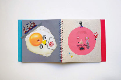 Kokuyo Kids Face Notebook 2 — Livre de Stickers Créatif pour Enfants