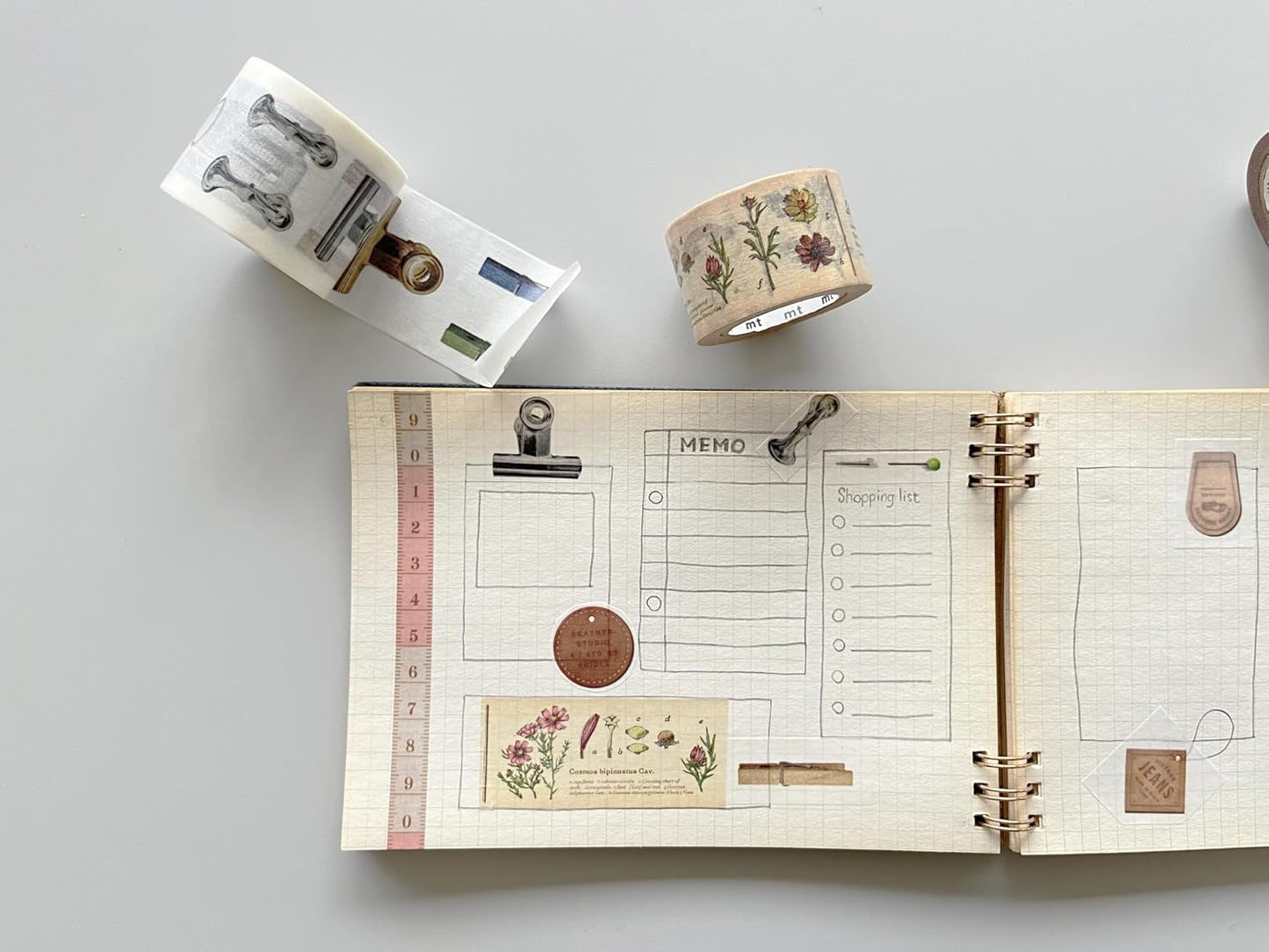 Masking Tape Ellipses Pink and Green Trehari Series