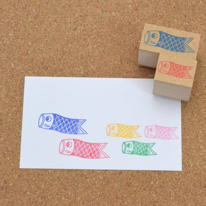 Set de Tampons Carpe Koinobori  Kodomo no hi Akane (4 tampons)