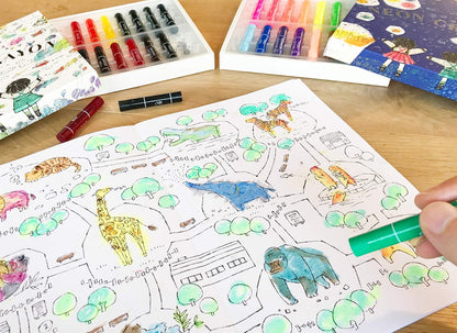Coloring Book It's okay to color outside the lines - Kokuyo