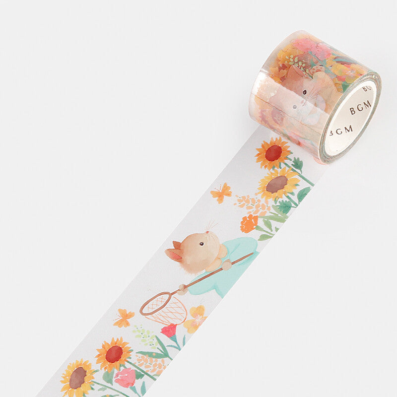 Masking Tape Chat et Tournesols