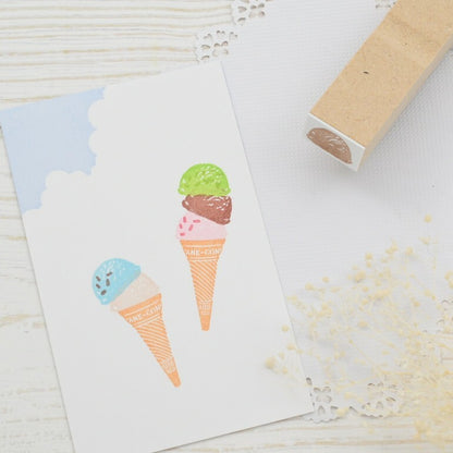 Akane Ice Cream Scoop Stamp
