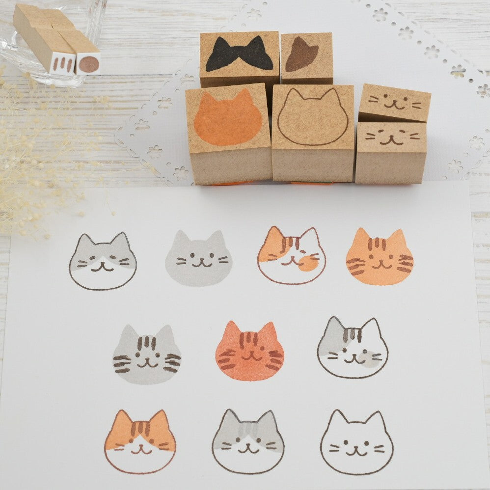 Set de Tampons Tête de Chat Akane (8 tampons)
