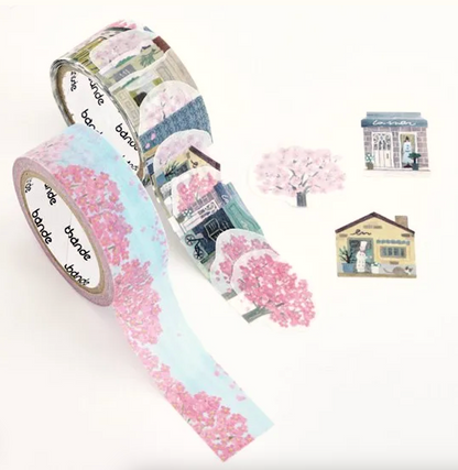 Stickers Washi tape Sakura no Sanpomichi