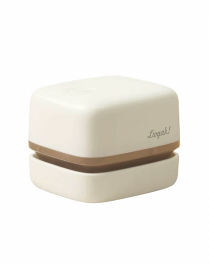 Suzy Sonic Ivory Mini Desktop Vacuum Cleaner