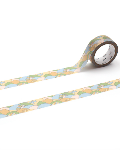 Masking Tape Ellipses Pink and Green Trehari Series