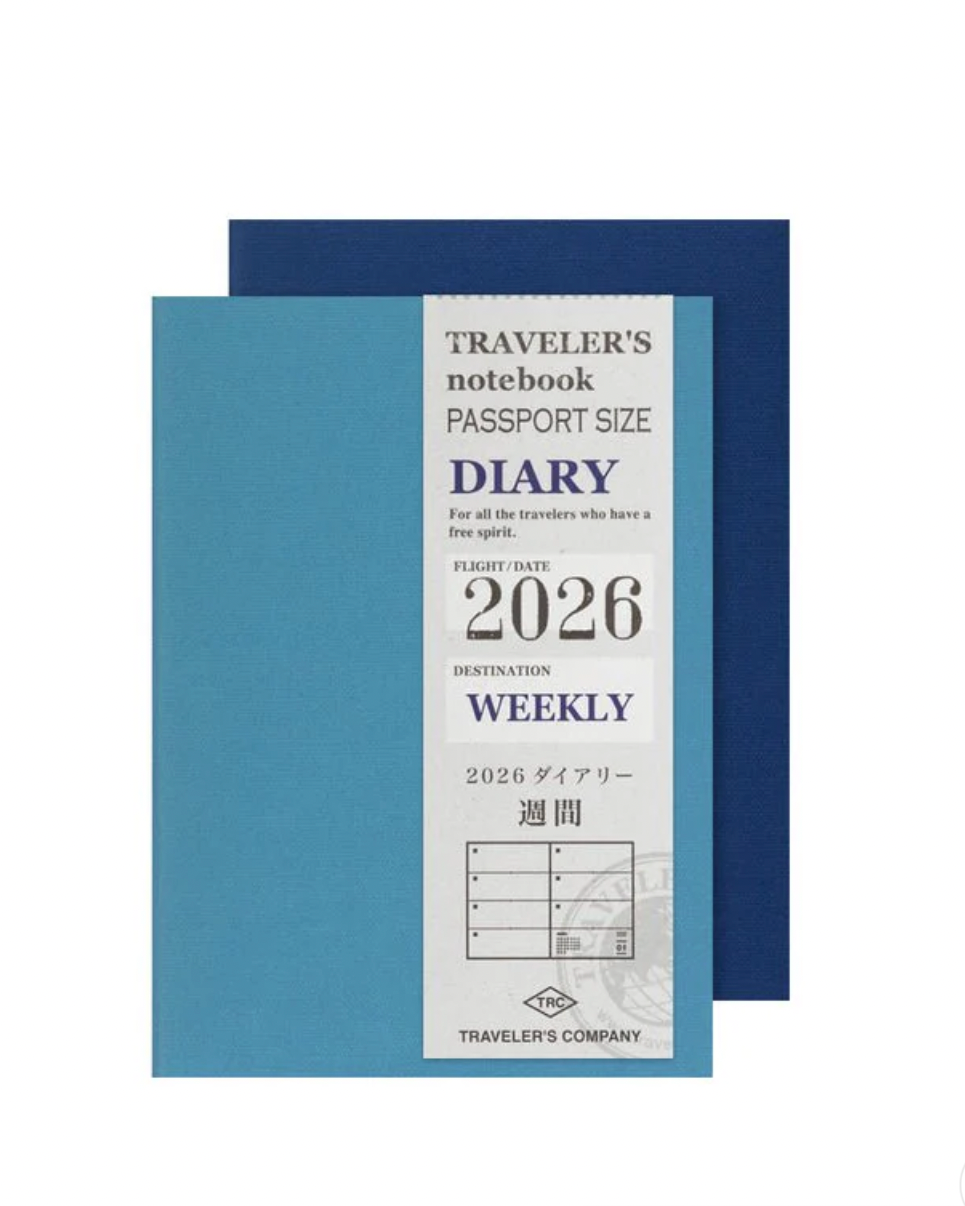 Agenda Semainier 2026 Passeport Traveler's Notebook Company