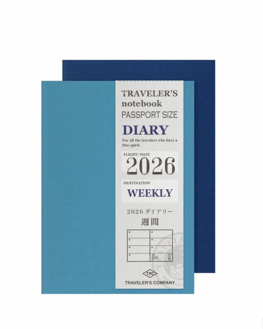 Agenda Semainier 2026 Passeport Traveler's Notebook Company