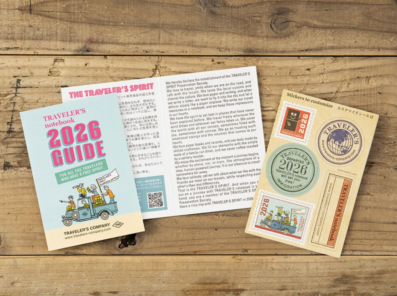 Agenda Semainier 2026 Passeport Traveler's Notebook Company