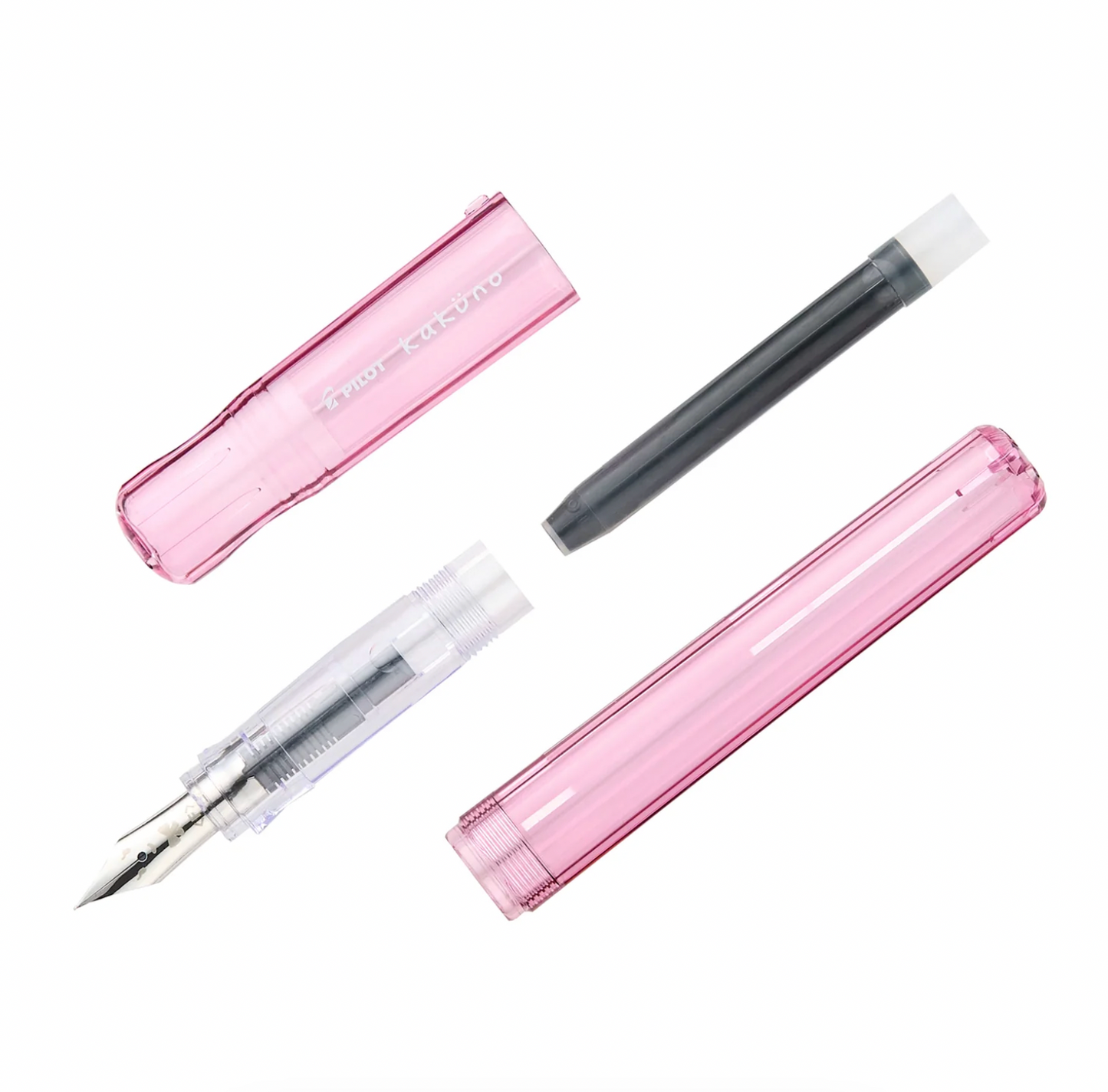 Stylo Plume Kaküno Pilot Rose Transparent Pointe Fine
