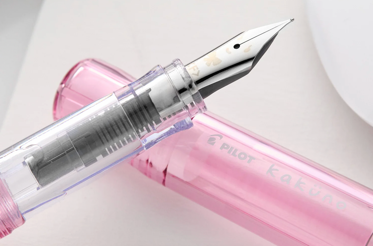 Stylo Plume Kaküno Pilot Rose Transparent Pointe Fine