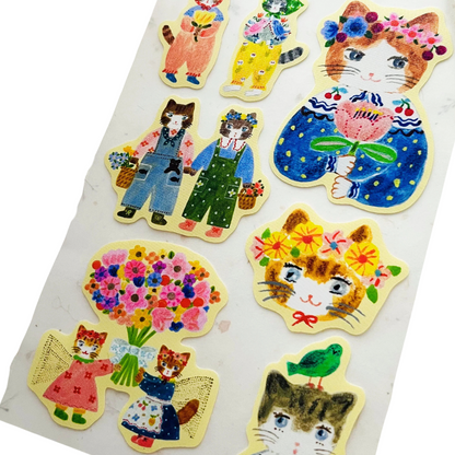 Stickers adhésifs polyvalents – Sanby Multi Stickers Cart Lover Aiko Fukawa