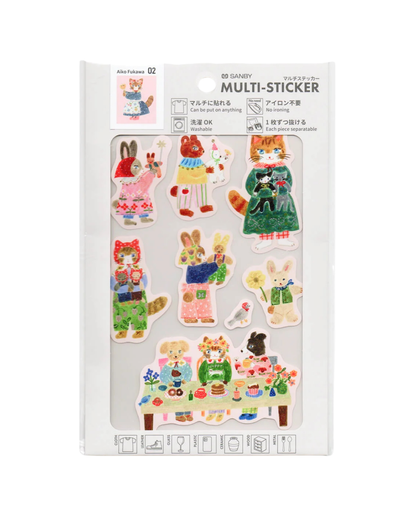 Stickers adhésifs polyvalents – Sanby Multi Stickers Hug Time Aiko Fukawa