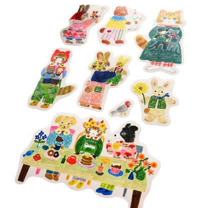 Stickers adhésifs polyvalents – Sanby Multi Stickers Hug Time Aiko Fukawa