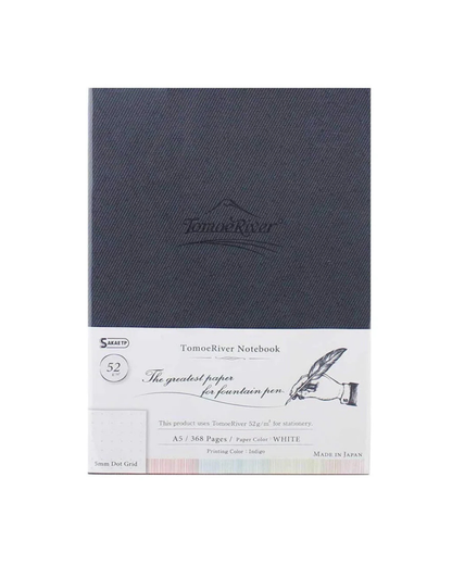 Carnet A5 couverture rigide pointillé 5 mm Tomoe River 368 pages