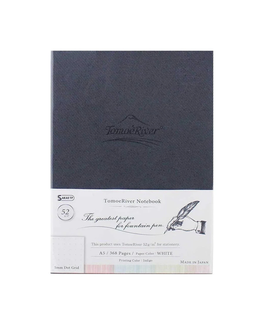 A5 notebook with 5mm dotted hard cover, Tomoe River, 368 pages