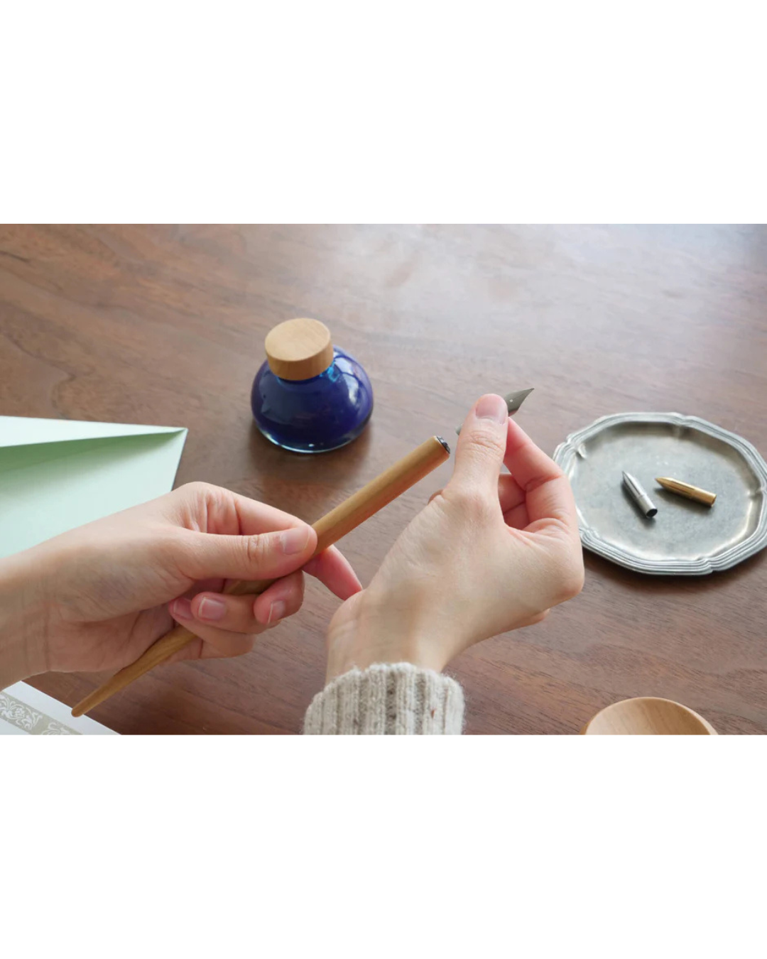 Kakimori Pen Holder — Yamazakura Cherry Wood