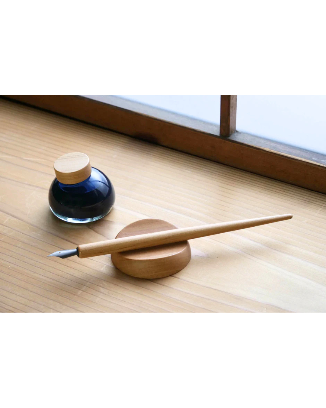 Kakimori Pen Holder — Yamazakura Cherry Wood