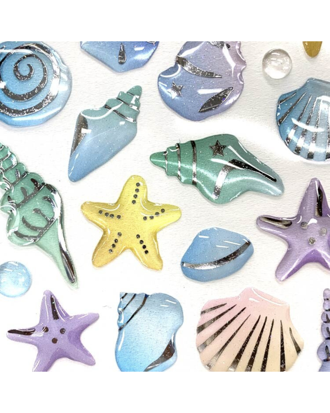Stickers Coquillages Été Glossy