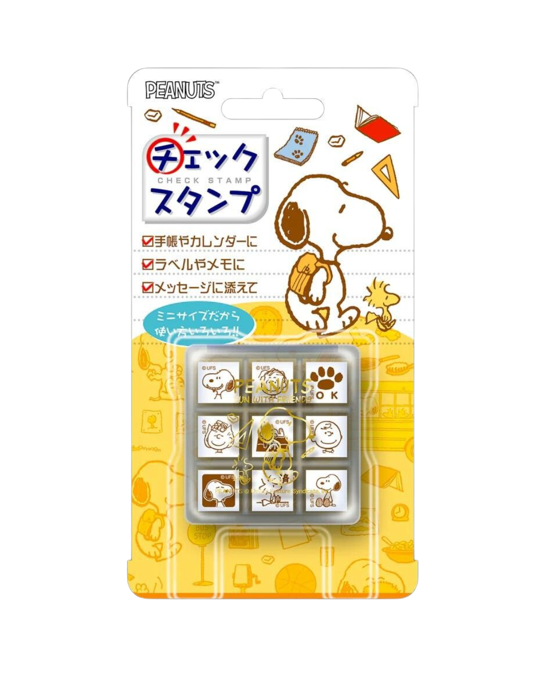 Set de 9 Mini Tampons Snoopy · Peanuts Fun With Friends
