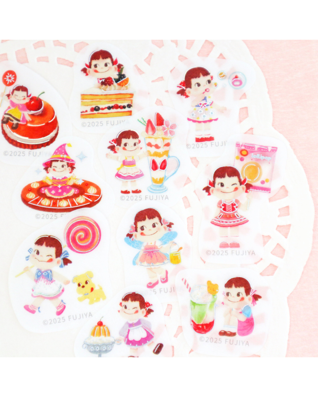 Stickers Flake Peko-chan Glitter Sweets Buffet