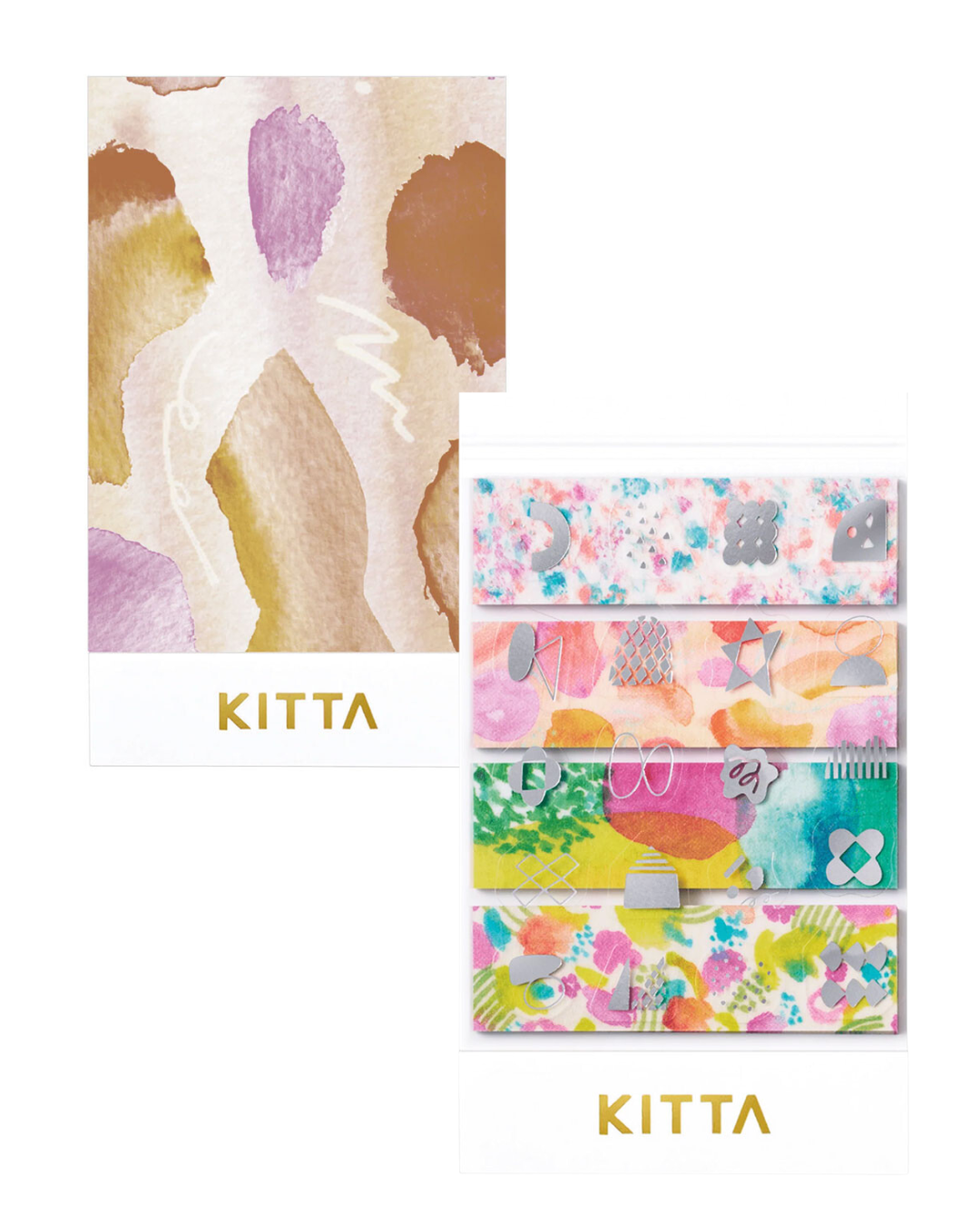 Carnet de Masking Tape Prédécoupé Watercolor 2