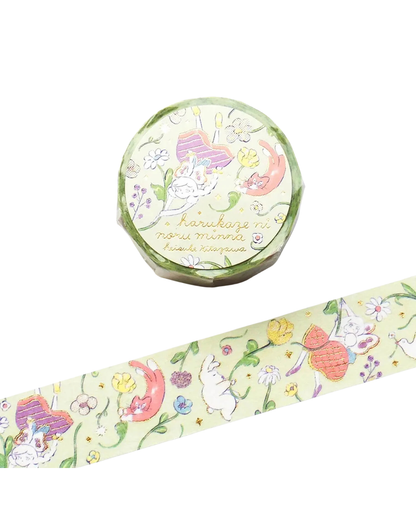Masking tape foil doré Cozyca Heisuke Kitazawa — Everyone Riding the Spring Breeze